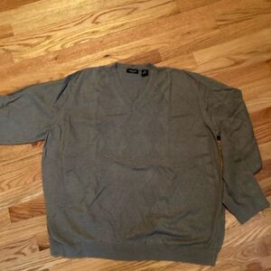 Men's Dark Tan Van Heusen V-Neck Sweater XXL
